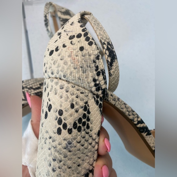 Steve Madden Minra Snake Skin Heels sandals - Picture 13 of 16